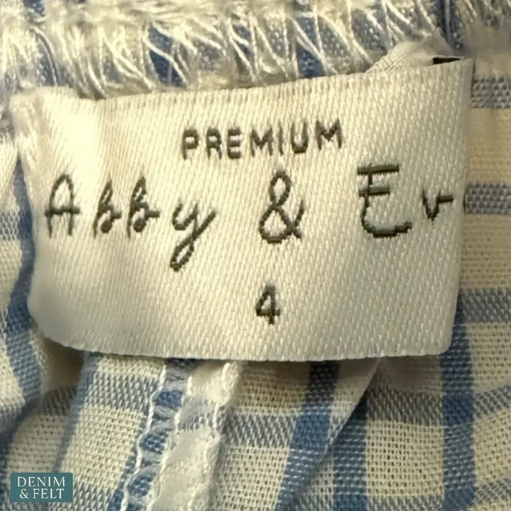 NEW Abby & Evie Green Cow Embroidery Outfit‎ Set Long Sleeve Top & Gingham Pants